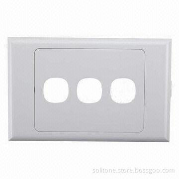Faceplate in Australian Style, 120 Type, 3 Ports
